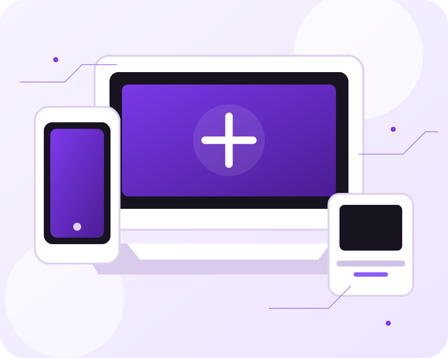 Technology retail illustration